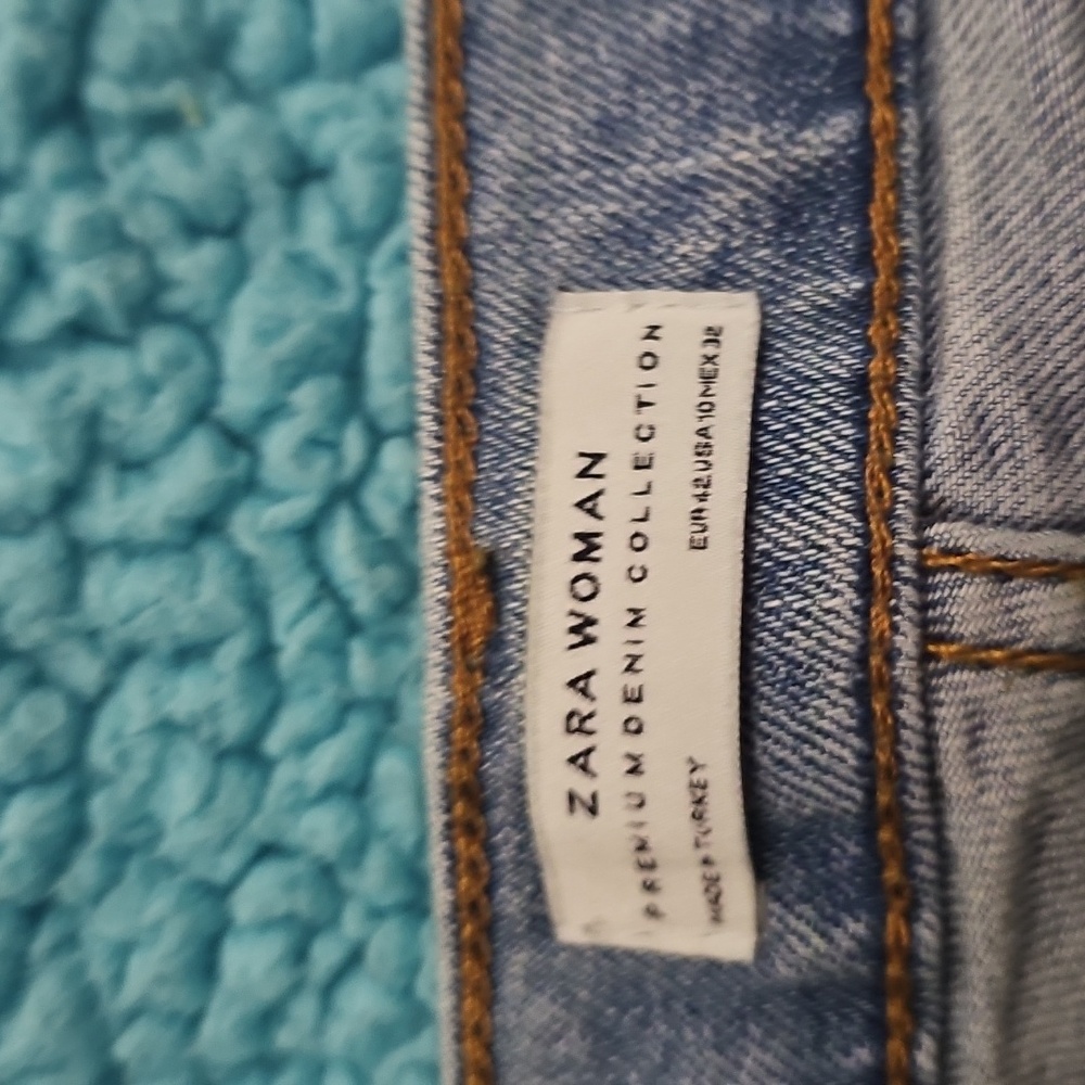 ⚜️2 Pair Of Zara Women's Distressed Blue Jeans Set - Picture 4 of 8